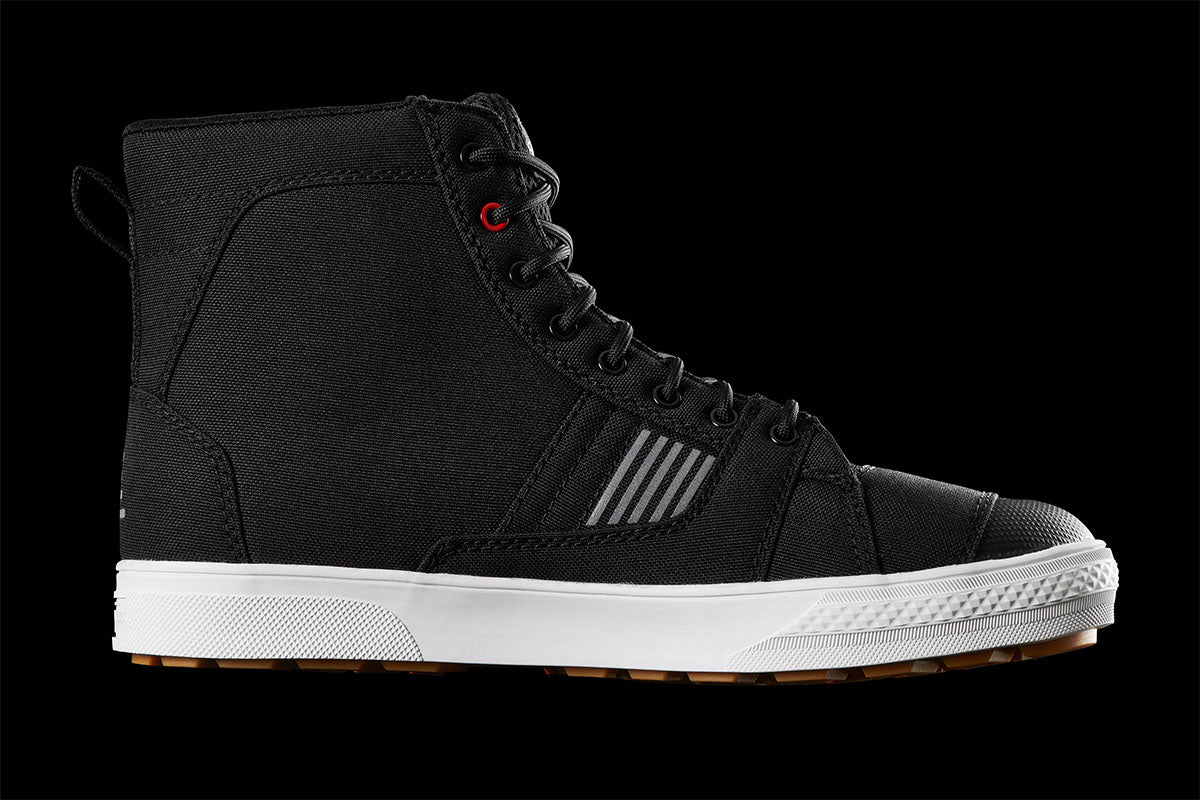 Chaussures Moto Furygan STOCKTON AIR D3O® — Homologué CE Noir - Rouge - LE PRATIQUE DU MOTARD
