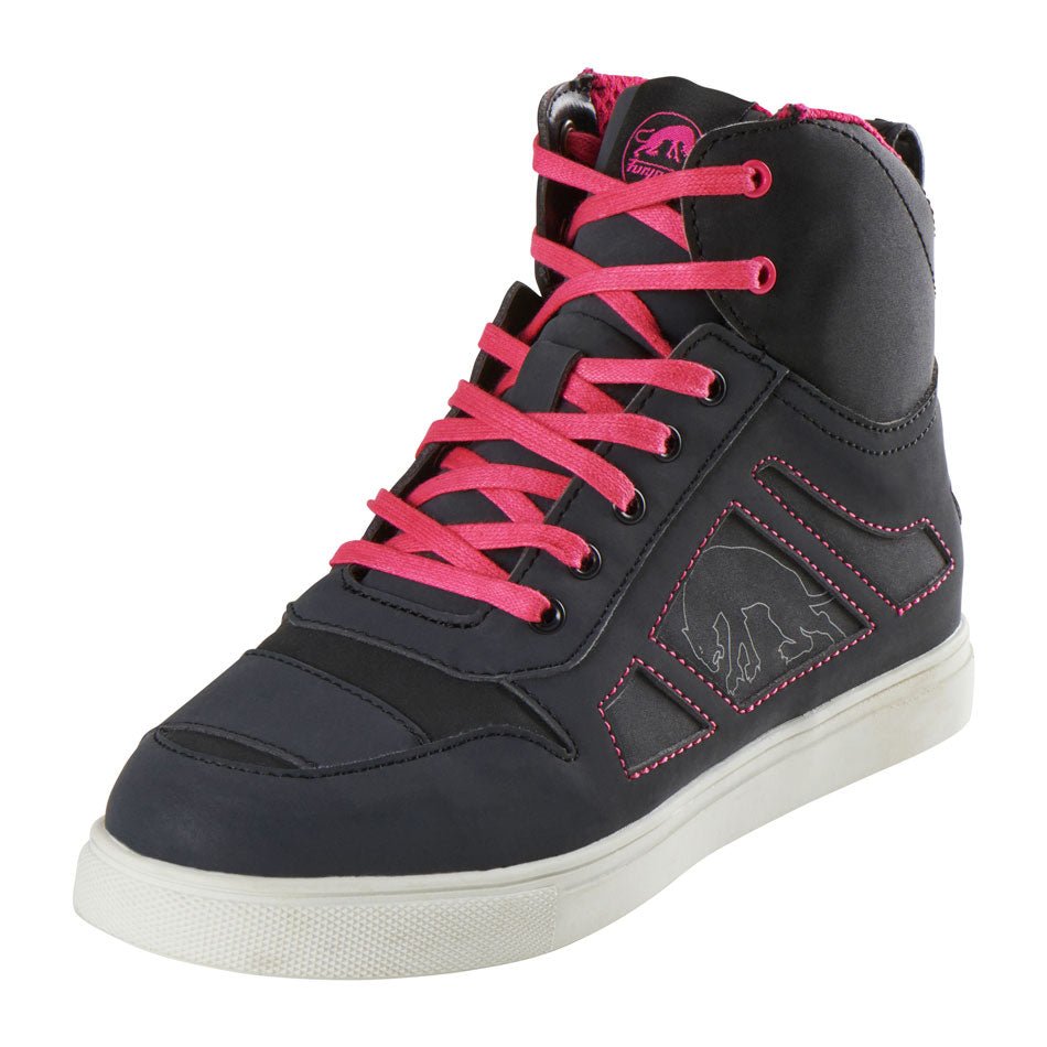 Chaussures Moto Furygan ANGIE D3O® — Homologué CE Noir - Rose - LE PRATIQUE DU MOTARD