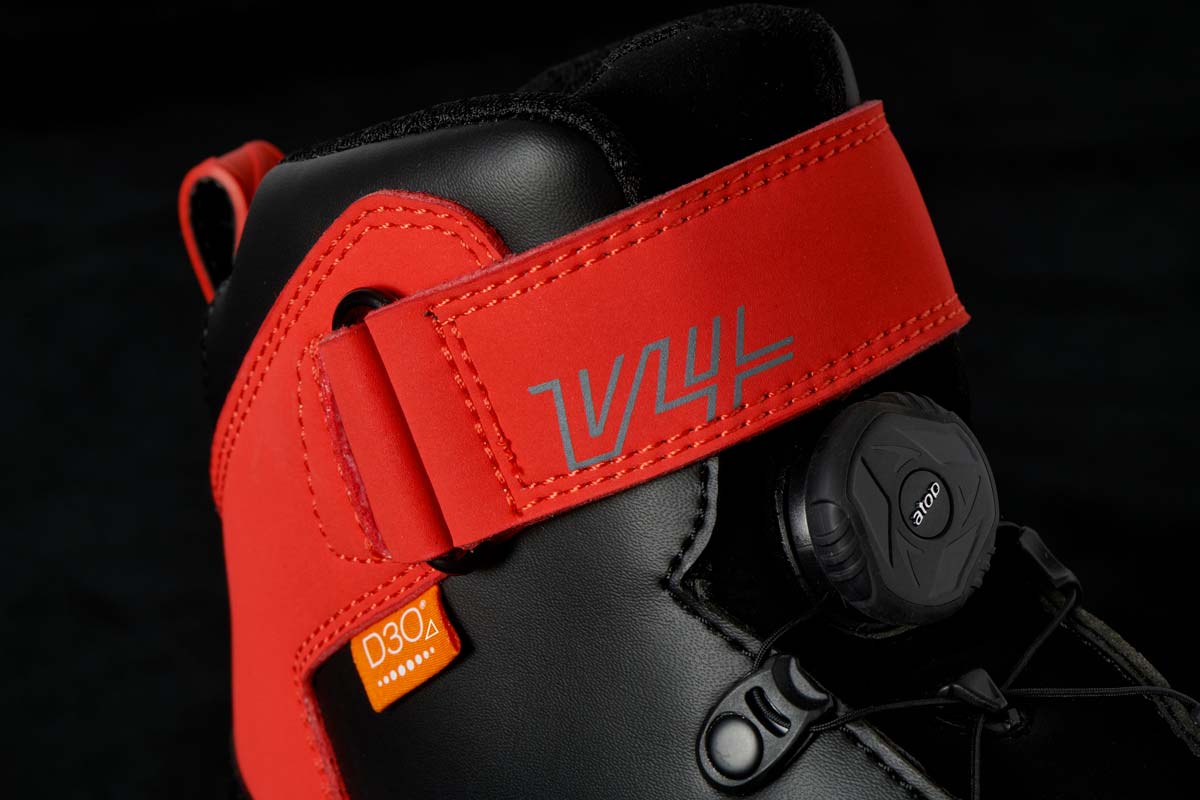 Chaussures Moto Furygan V4 EASY D3O® — Homologué CE Noir - Rouge - LE PRATIQUE DU MOTARD