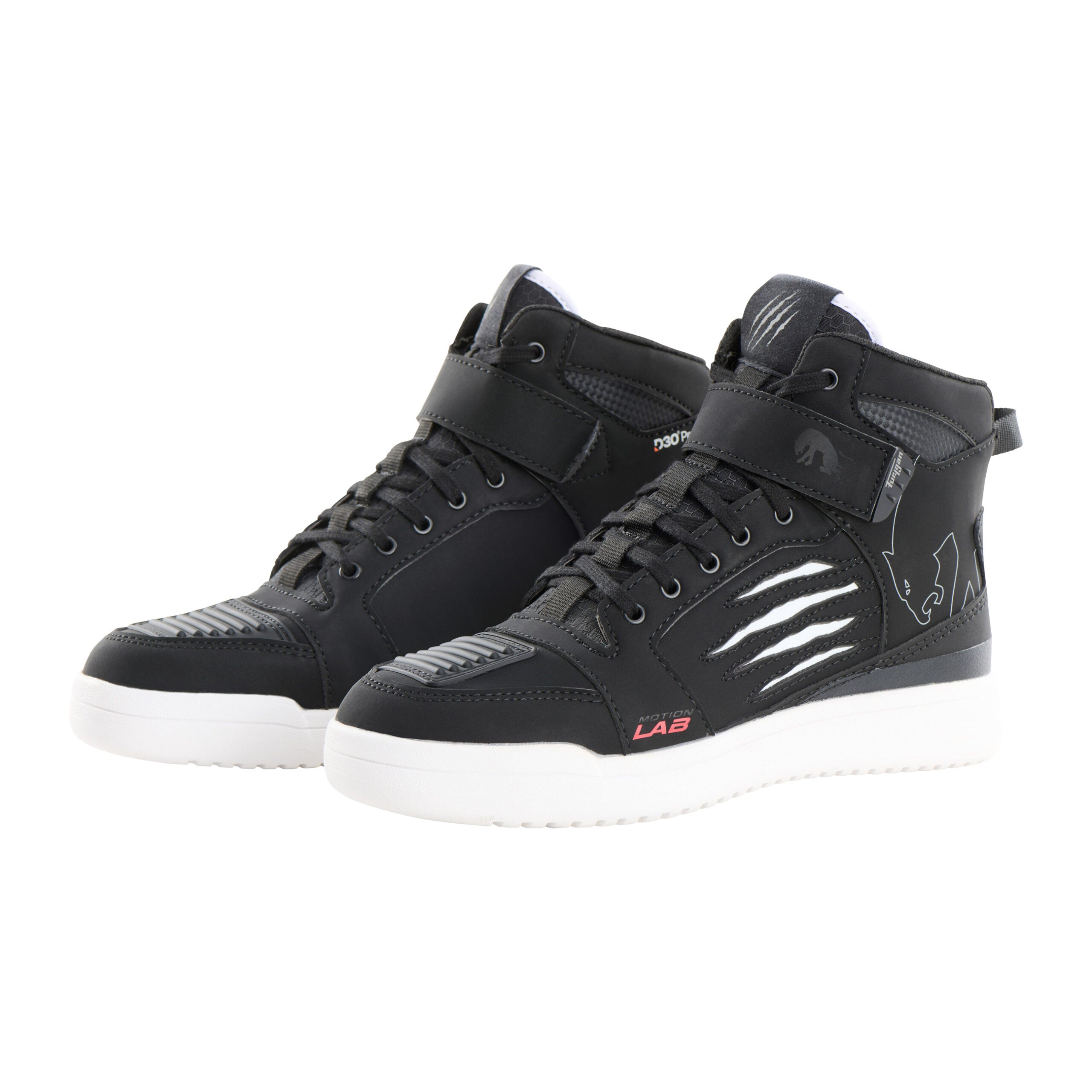 Chaussures Moto Furygan TARMAC D3O® — Homologué CE Noir - Blanc - LE PRATIQUE DU MOTARD