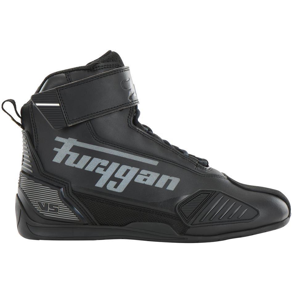 Baskets Moto Homme Homologuées CE | Furygan™ V5 D3O® Noir Anthracite — vue trois quarts