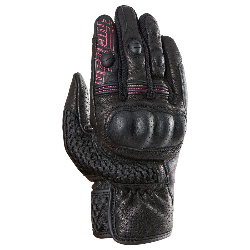 Gants Moto Furygan TD AIR LADY Noir - Blanc - Rose — Certifié CE - LE PRATIQUE DU MOTARD