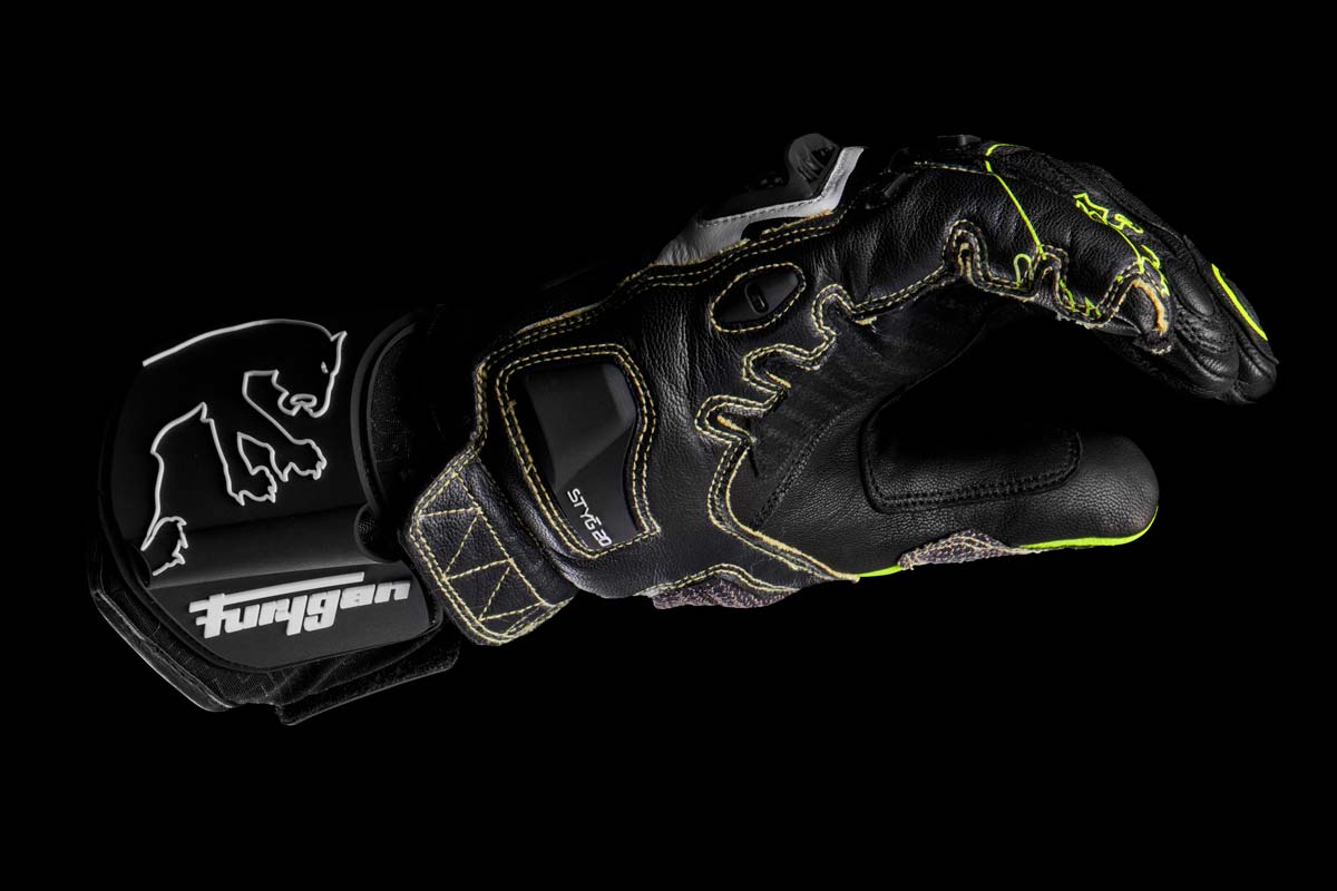 Gants Moto Furygan STYG20 X KEVLAR® Noir - Jaune stab - Blanc — Certifié CE - LE PRATIQUE DU MOTARD