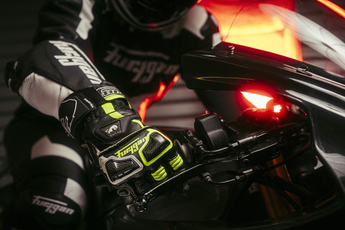 Gants Moto Furygan STYG20 X KEVLAR® Noir - Jaune stab - Blanc — Certifié CE - LE PRATIQUE DU MOTARD