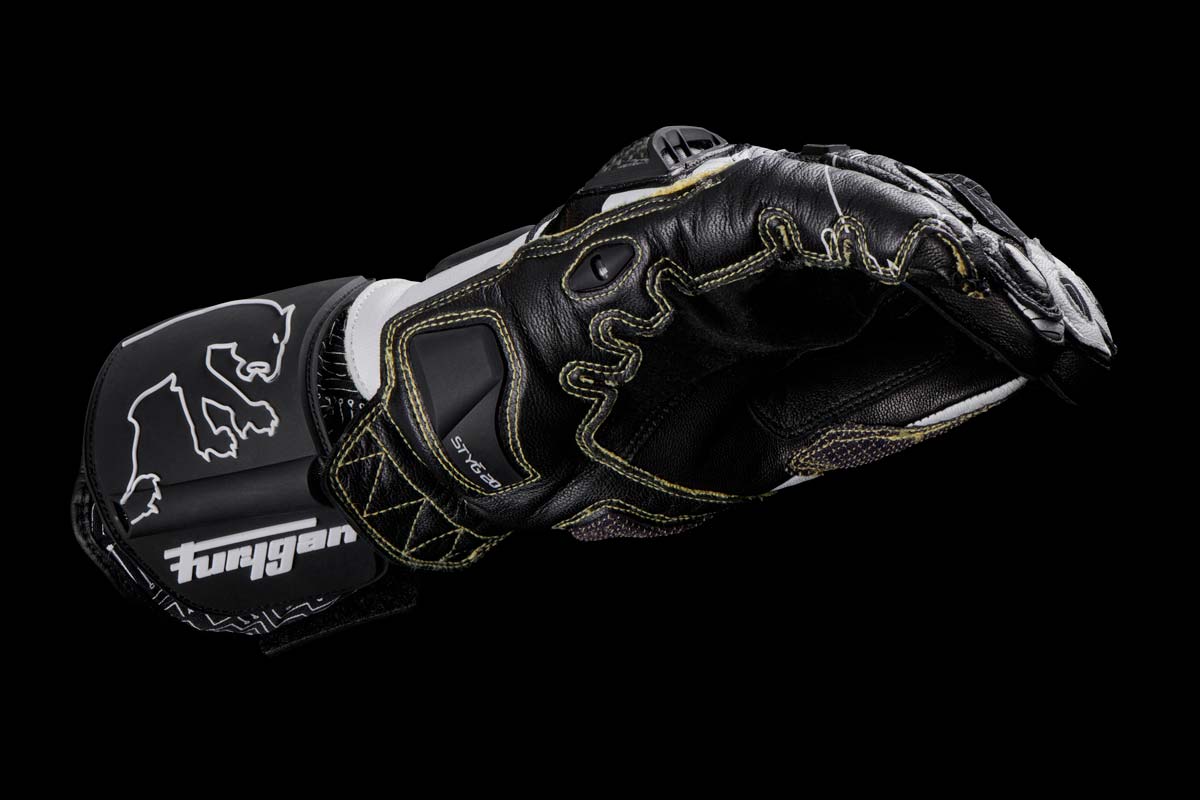 Gants Moto Furygan STYG20 X KEVLAR® Blanc - Noir — Certifié CE - LE PRATIQUE DU MOTARD