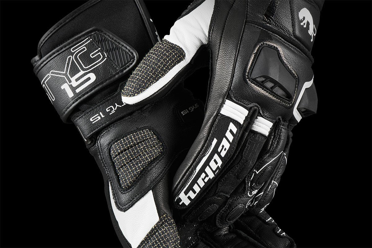 Gants Moto Furygan STYG15 Noir - Blanc — Certifié CE - LE PRATIQUE DU MOTARD