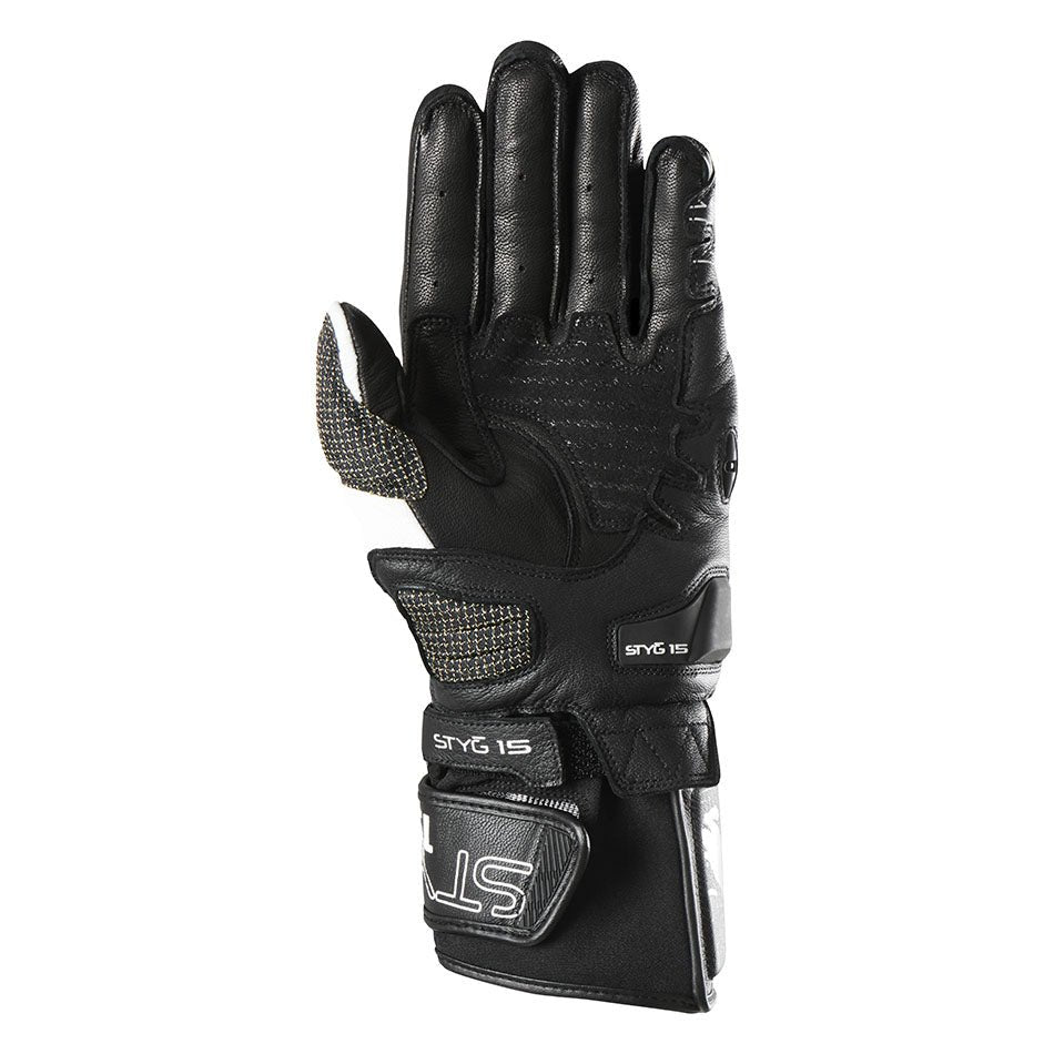 Gants Moto Furygan STYG15 Noir - Blanc — Certifié CE - LE PRATIQUE DU MOTARD