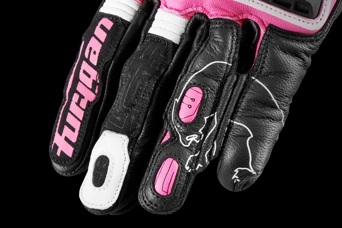 Gants Moto Furygan STYG15 LADY Noir - Rose — Certifié CE - LE PRATIQUE DU MOTARD