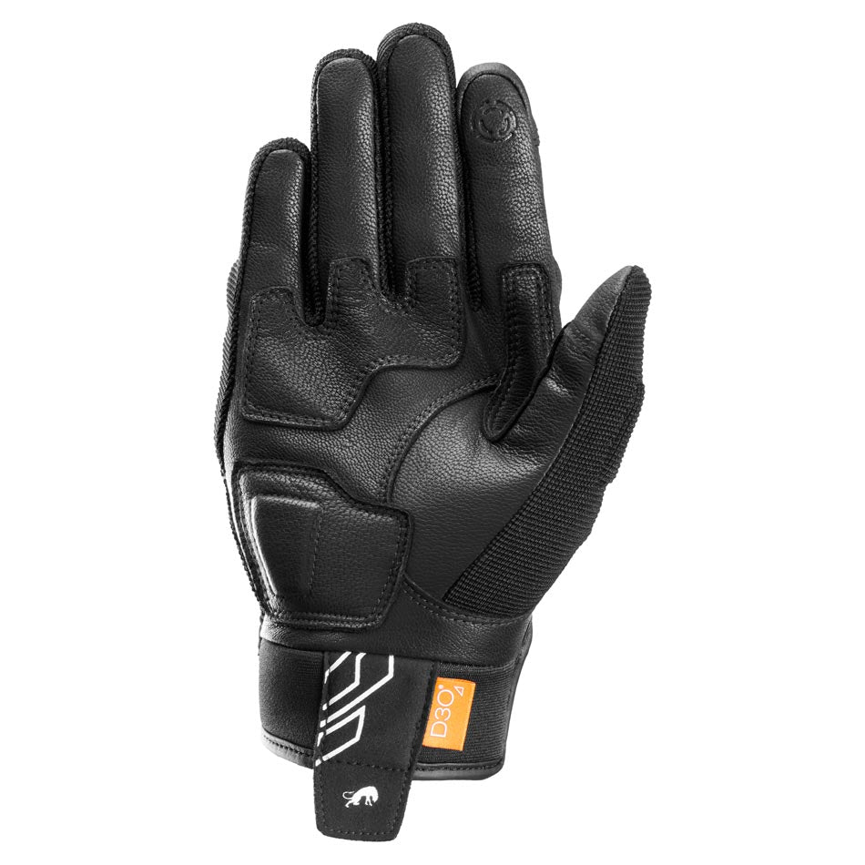 Gants Moto Furygan JET NEON D3O® Noir - Blanc — Certifié CE - LE PRATIQUE DU MOTARD