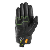 Gants Moto Furygan JET NEON D3O® Noir - Blanc - Jaune stab — Certifié CE - LE PRATIQUE DU MOTARD