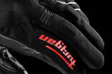 Gants Moto Furygan JET NEON D3O® Noir - Blanc - Rouge — Certifié CE - LE PRATIQUE DU MOTARD