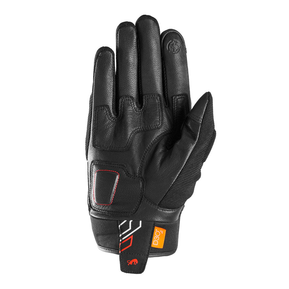 Gants Moto Furygan JET NEON D3O® Noir - Blanc - Rouge — Certifié CE - LE PRATIQUE DU MOTARD