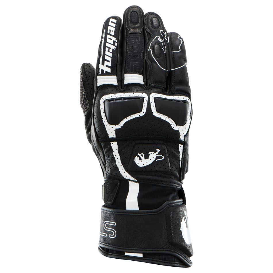 Gants Moto Furygan STYG15 VENTED Noir - Blanc — Certifié CE - LE PRATIQUE DU MOTARD