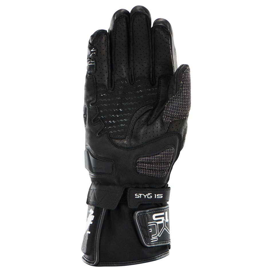 Gants Moto Furygan STYG15 VENTED Noir - Blanc — Certifié CE - LE PRATIQUE DU MOTARD