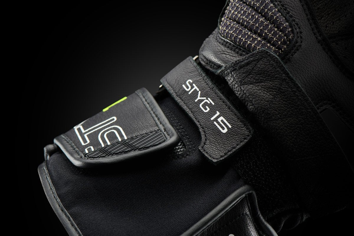 Gants Moto Furygan STYG15 VENTED Noir - Blanc - Jaune stab — Certifié CE - LE PRATIQUE DU MOTARD