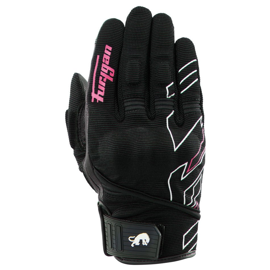 Gants Moto Furygan JET NEON D3O® LADY Noir - Blanc — Certifié CE - LE PRATIQUE DU MOTARD