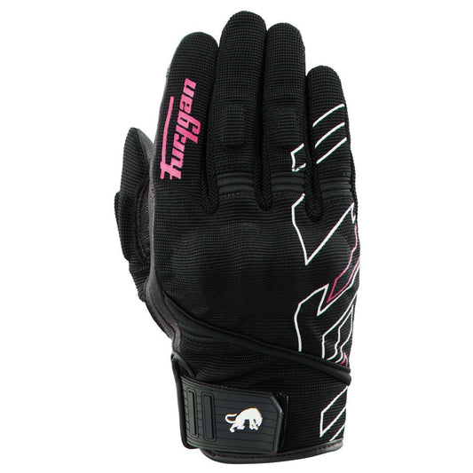 Gants Moto Furygan JET NEON D3O® LADY Noir - Blanc — Certifié CE - LE PRATIQUE DU MOTARD
