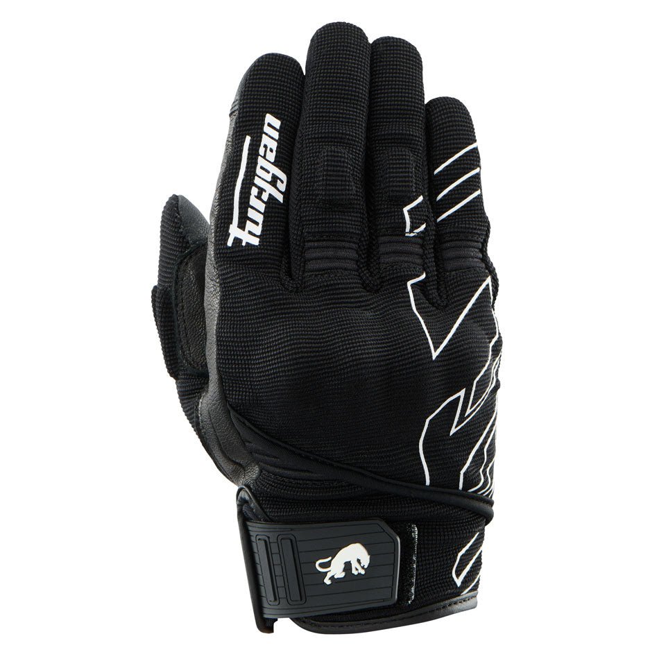 Gants Moto Furygan JET NEON D3O® LADY Noir - Blanc — Certifié CE - LE PRATIQUE DU MOTARD