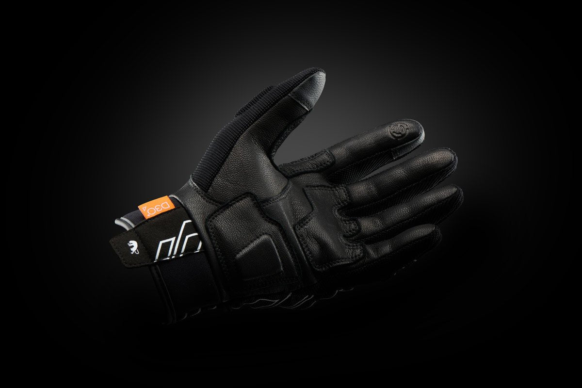 Gants Moto Furygan JET NEON D3O® LADY Noir - Blanc — Certifié CE - LE PRATIQUE DU MOTARD
