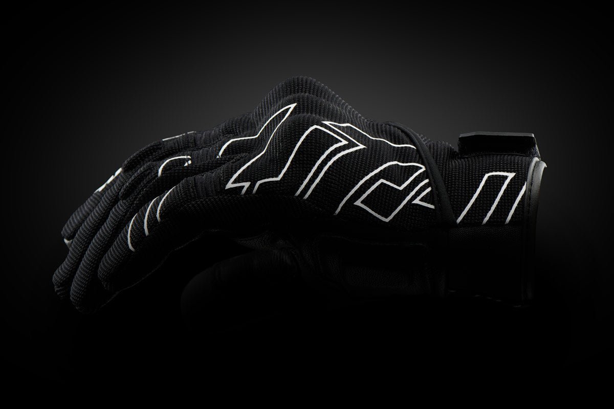 Gants Moto Furygan JET NEON D3O® LADY Noir - Blanc — Certifié CE - LE PRATIQUE DU MOTARD
