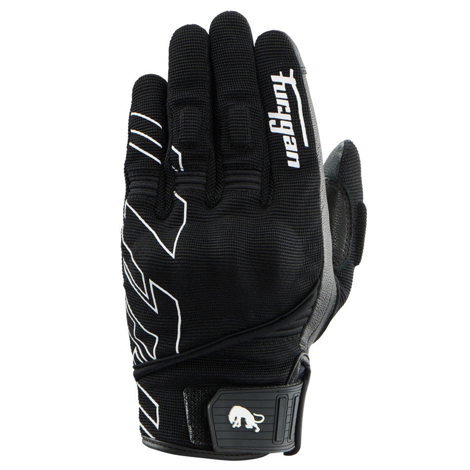 Gants Moto Furygan JET NEON D3O® LADY Noir - Blanc — Certifié CE - LE PRATIQUE DU MOTARD