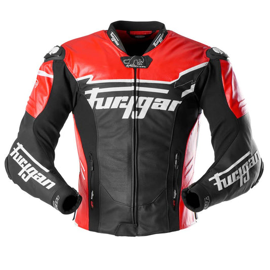 Blouson Moto Furygan SIRIUS — Protection CE Niveau AAA Noir - Rouge - Blanc - LE PRATIQUE DU MOTARD