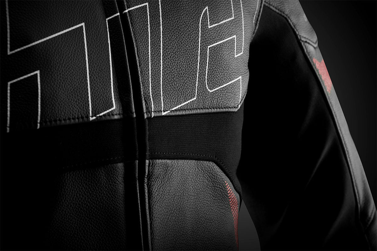 Blouson Moto Furygan HELIX — Protection CE Niveau AAA Noir - Blanc - Rouge - LE PRATIQUE DU MOTARD
