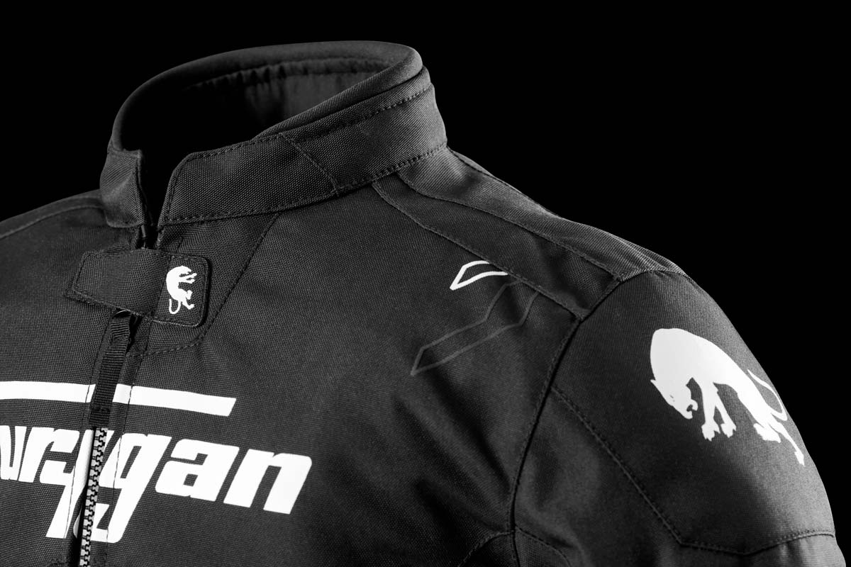 Blouson Moto Furygan NEON KID — Protection CE Niveau AA Noir - Blanc - Anthracite - LE PRATIQUE DU MOTARD