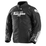 Blouson Moto Furygan NEON KID — Protection CE Niveau AA Noir - Blanc - Anthracite - LE PRATIQUE DU MOTARD