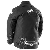 Blouson Moto Furygan NEON KID — Protection CE Niveau AA Noir - Blanc - Anthracite - LE PRATIQUE DU MOTARD