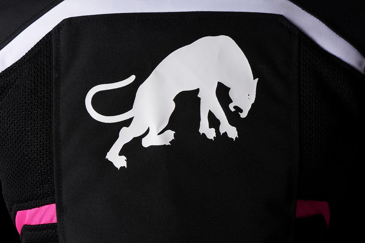 Blouson Moto Furygan MYSTIC EVO VENTED — Protection CE Niveau A Noir - Blanc - Rose - LE PRATIQUE DU MOTARD