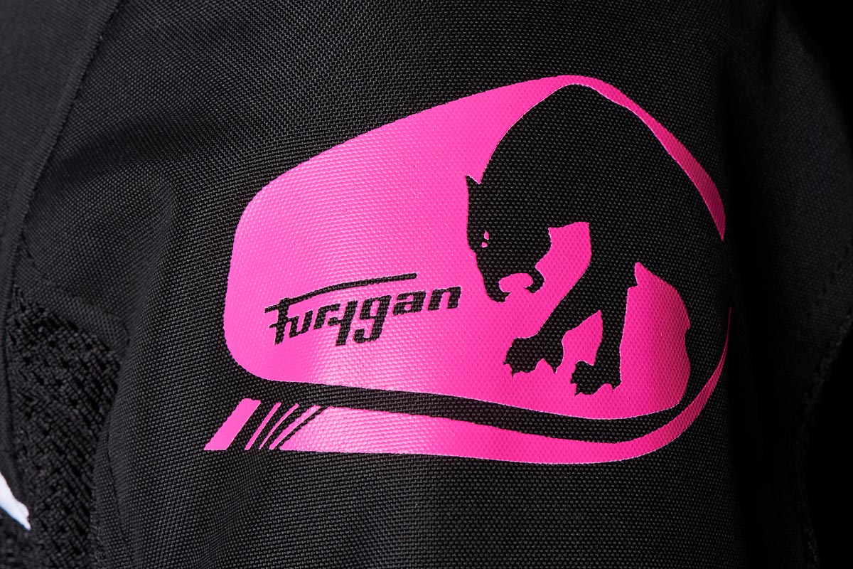 Blouson Moto Furygan MYSTIC EVO VENTED — Protection CE Niveau A Noir - Blanc - Rose - LE PRATIQUE DU MOTARD