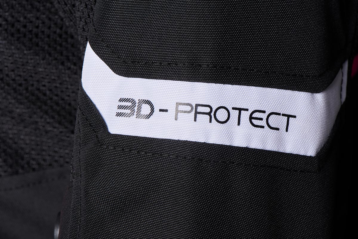 Blouson Moto Furygan MYSTIC EVO VENTED — Protection CE Niveau A Noir - Blanc - Rose - LE PRATIQUE DU MOTARD