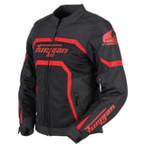 Blouson Moto Furygan MYSTIC EVO VENTED — Protection CE Niveau A Noir - Rouge - LE PRATIQUE DU MOTARD