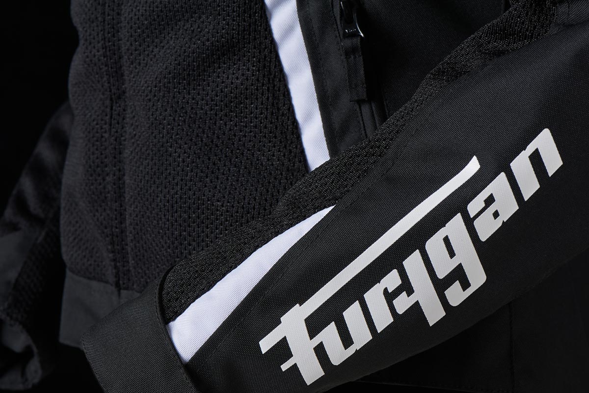 Blouson Moto Furygan MYSTIC EVO VENTED — Protection CE Niveau A Noir - Blanc - LE PRATIQUE DU MOTARD