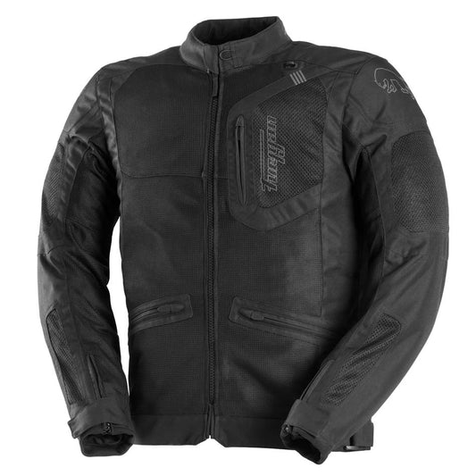Blouson Moto Furygan AQUILON — Protection CE Niveau A Noir - Gris - LE PRATIQUE DU MOTARD