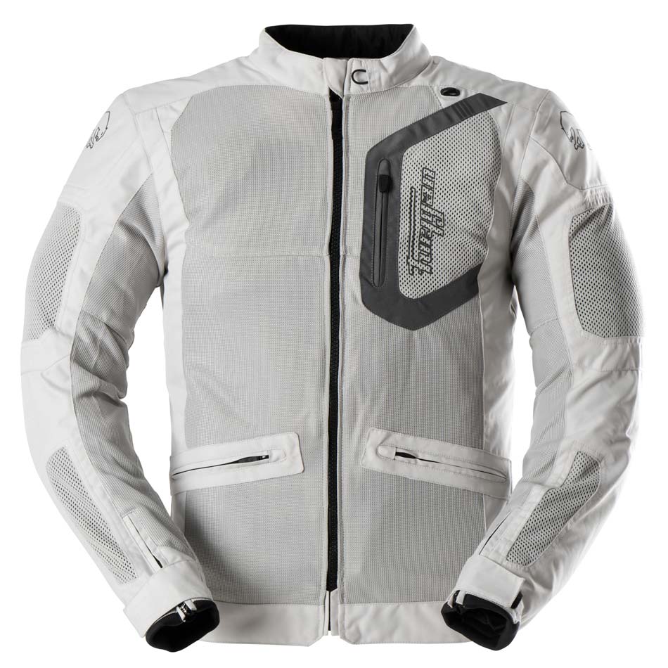 Blouson Moto Furygan AQUILON — Protection CE Niveau A Pearl - Gris - LE PRATIQUE DU MOTARD