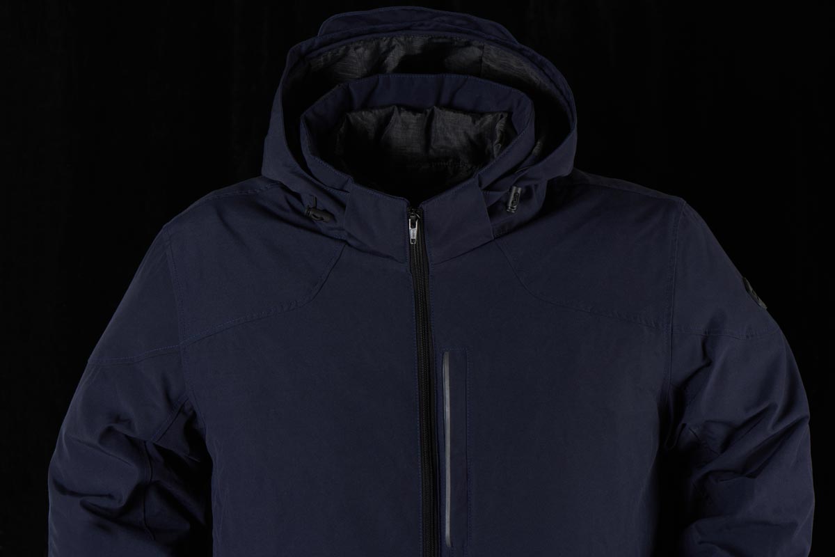Blouson Moto Furygan LONDON EVO 2 — Protection CE Niveau A Bleu - LE PRATIQUE DU MOTARD