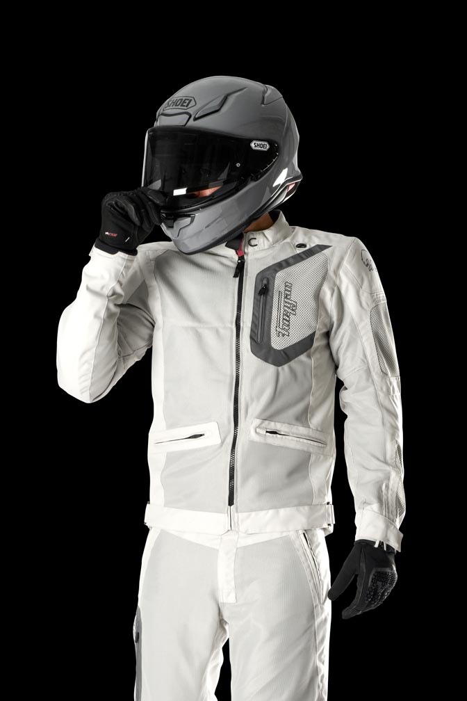Blouson Moto Furygan AQUILON — Protection CE Niveau A Pearl - Gris - LE PRATIQUE DU MOTARD