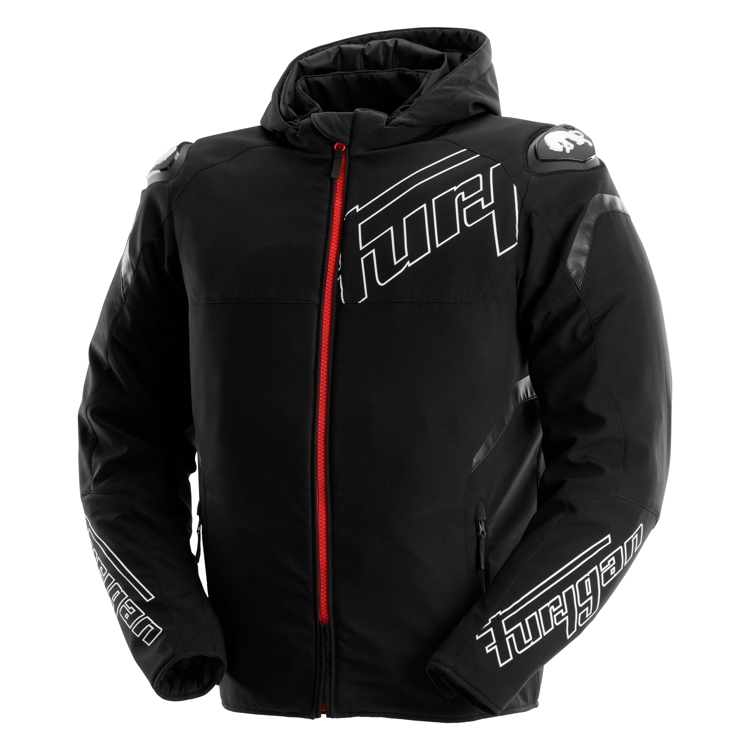 Blouson Moto Furygan SEKTOR ROADSTER EVO — Protection CE Niveau AA Noir - Blanc - Rouge - LE PRATIQUE DU MOTARD