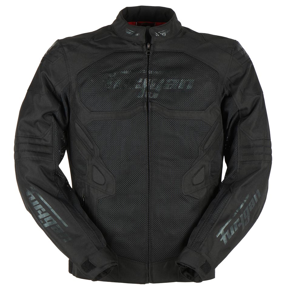 Blouson Moto Furygan ATOM VENTED EVO — Protection CE Niveau A Noir - Noir - LE PRATIQUE DU MOTARD