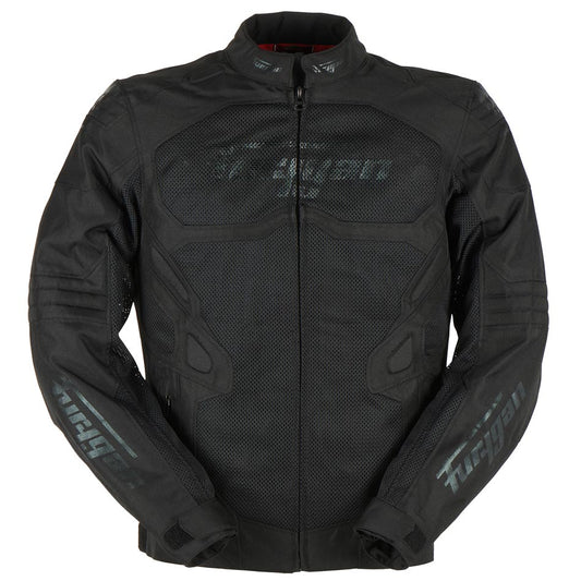 Blouson Moto Furygan ATOM VENTED EVO — Protection CE Niveau A Noir - Noir - LE PRATIQUE DU MOTARD