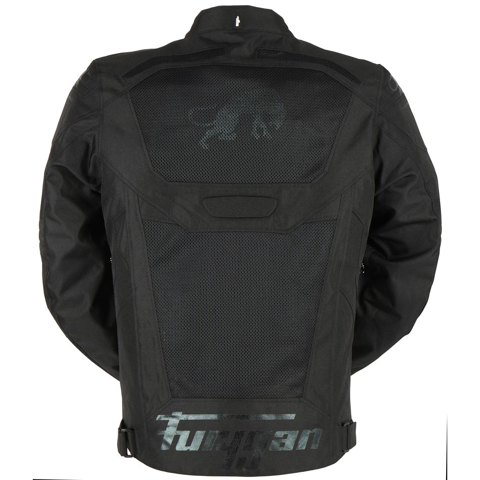 Blouson Moto Furygan ATOM VENTED EVO — Protection CE Niveau A Noir - Noir - LE PRATIQUE DU MOTARD