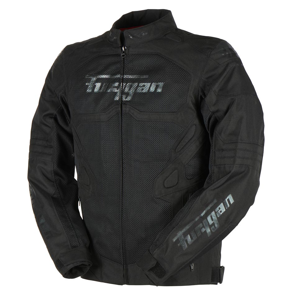 Blouson Moto Furygan ATOM VENTED EVO — Protection CE Niveau A Noir - Noir - LE PRATIQUE DU MOTARD
