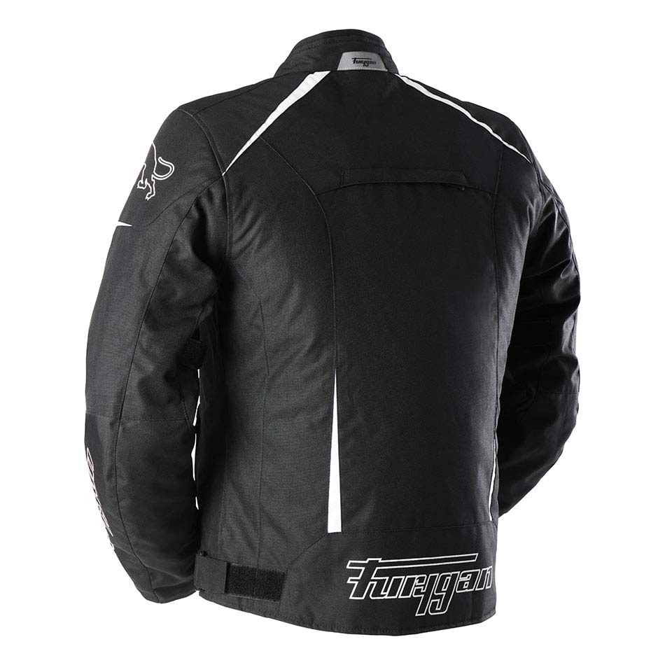 Blouson Moto Furygan YORI — Protection CE Niveau AA Noir - Blanc - Blanc - LE PRATIQUE DU MOTARD