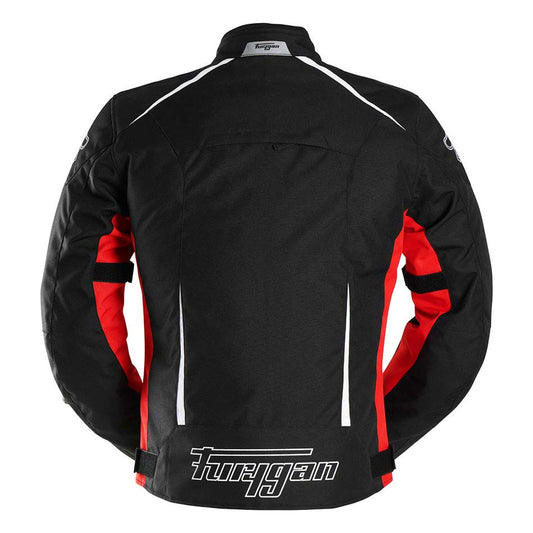 Blouson Moto Furygan YORI — Protection CE Niveau AA Noir - Rouge - Blanc - LE PRATIQUE DU MOTARD