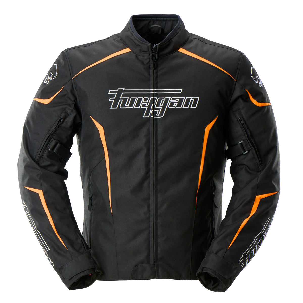 Blouson Moto Furygan YORI — Protection CE Niveau AA Noir - Blanc - Orange stab - LE PRATIQUE DU MOTARD