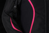 Blouson Moto Furygan ODESSA — Protection CE Niveau AA Noir - Blanc - Rose - LE PRATIQUE DU MOTARD