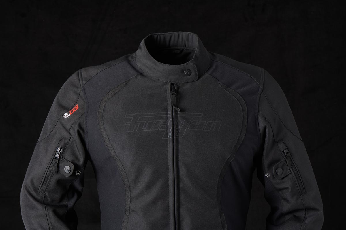 Blouson Moto Furygan ODESSA — Protection CE Niveau AA Noir - Noir - LE PRATIQUE DU MOTARD