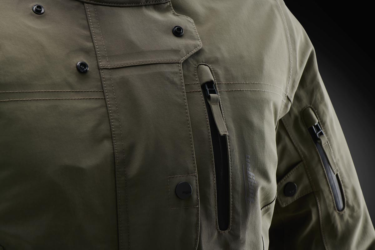Blouson Moto Furygan SARAH TROOPER — Protection CE Niveau A Kaki - LE PRATIQUE DU MOTARD